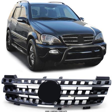 GRILA MASCA RADIATOR SPORT-LOOK M-CLASS ML W164 2005-2008 Negru lucios/Crom