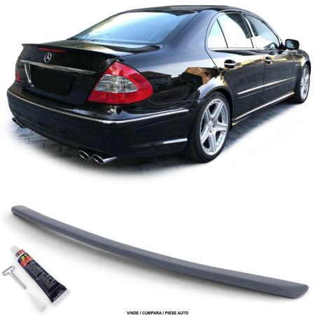 Spoiler eleron haion portbagaj Mercedes E-Class W211 2002-2006 Negru lucios