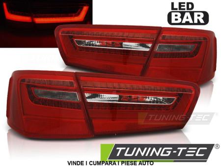 Set stopuri LED upgrade A6 4G 2011-2014 sedan rosu-clar stanga+dreapta
