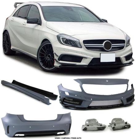 Bodykit Mercedes A-CLASS W176 2013-2019 spalator + senzori de parcare 6x