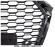 Pachet grila radiator grile proiectoare Audi A4 B9 8W 2015-2019 S-LINE Negru lucios