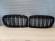 Set Grile bara fata radiator duble BMW Seria 3 E90 E91 LCI 2008-2012 Negru lucios