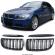 Set Grile bara fata radiator duble BMW Seria 3 E90 E91 2005-2008 Negru lucios