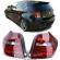 Set stopuri lampa spate BMW seria 1 E81 E87 LCI 2007-2010 ROSU/FUMURIU