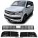 Set grile Bara fata cu distronic VW Transporter T7 2015-2019 Negru lucios