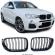 Set Grile bara fata radiator duble BMW X3 F25 11-14 Negru Lucios