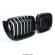 Set Grile bara fata radiator duble BMW X4 F26 14-17 Negru Lucios
