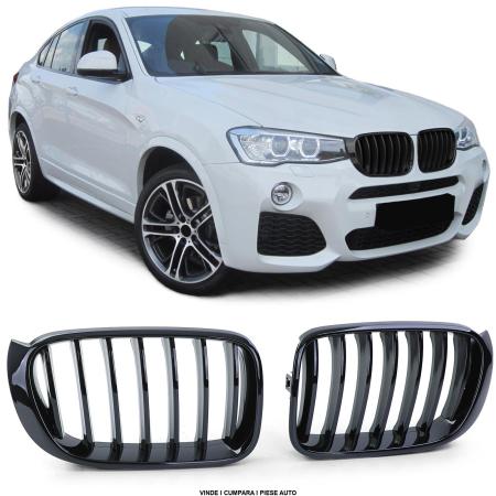 Set Grile bara fata radiator BMW X3 F25 14-17 Negru Lucios