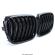 Set Grile bara fata radiator duble BMW X3 F25 10-14 Negru Lucios