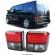Set stopuri spate LED VW Transporter T4 1991-2003 Rosu/Fumuriu