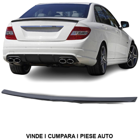 Spoiler haion portbagaj suplimentar Mercedes C-CLASS W204 2007-2011 Negru lucios gata vopsit