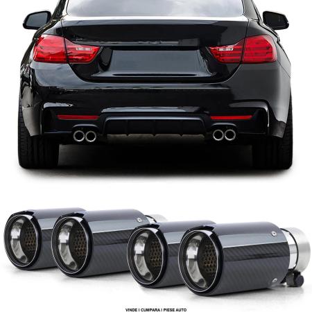 Set tevi evacuare BMW seria 4 F82 F83 2014- Negru carbon