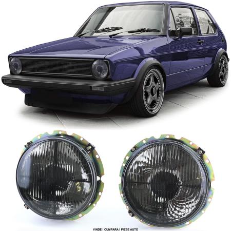 Set faruri H4 VW Golf 1 1974-1993 Fumuriu