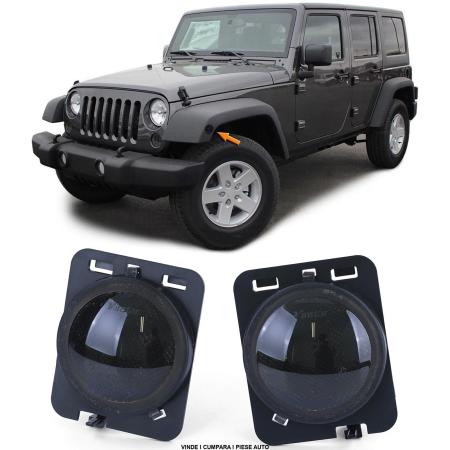 Set Semnalizari lateral LED JEEP Wrangler 2007-2017 Fumuriu