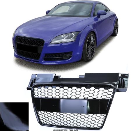Grila masca radiator Audi TT 8J 2006-2010 Negru lucios tip fagure