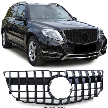 Grila masca radiator panamericana Mercedes GLK X204 2012-2015 Negru lucios