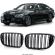Grile nari duble ventilatie Bara fata BMW BMW seria 7 G11 G12 2015-2019 Negru Lucios