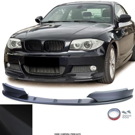 Prelungire lip Bara fata BMW seria 1  E82 E88 2011-2013 Negru mat