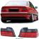 Set stopuri spate BMW Seria E36 COUPE CABRIO 1991-1999 Rosu/Fumuriu