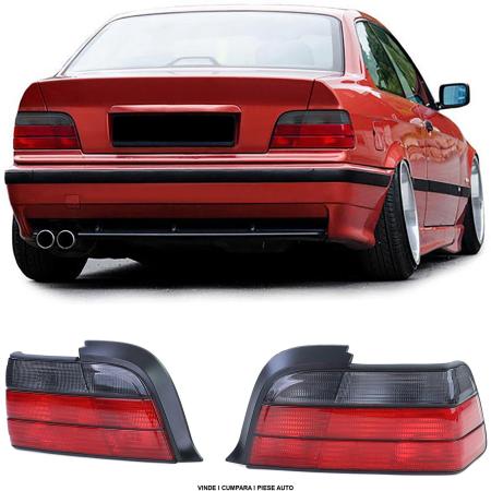 Set stopuri spate BMW Seria E36 COUPE CABRIO 1991-1999 Rosu/Fumuriu
