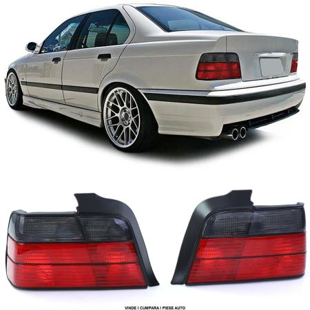 Set stopuri spate BMW Seria E36 SEDAN 1991-1999 Rosu/Fumuriu