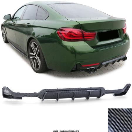 Difuzor fusta bara spate BMW seria 4 F32 F33 F36 2013-2021 Carbon Look
