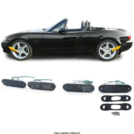Set reflectoare lateral fata spate Mazda MX5 NA5 1990-2005 Fumuriu