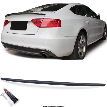Spoiler eleron haion portbagaj Audi A5 8T 2007-2016 Negru Mat