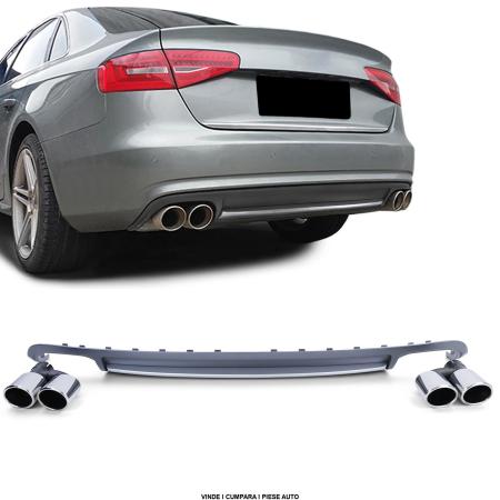 Pachet Difuzor fusta evacuare Bara spate Audi A4 8K sedan avant 2007-2011