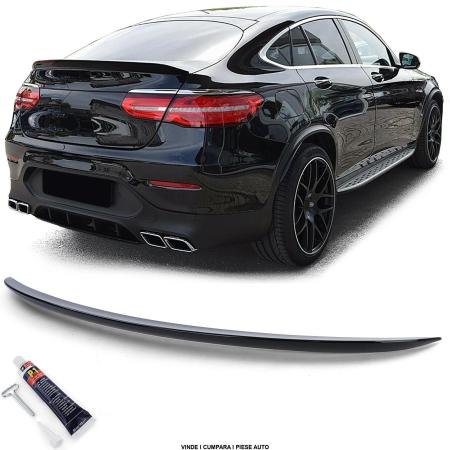 Spoiler eleron haion portbagaj Mercedes GLC Coupe C253 2016-2019 Negru lucios