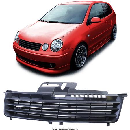 Grila masca radiator fara emblema tuning VW Polo 9N 2001-2005 Negru