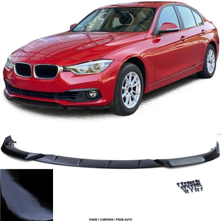 Prelungire lip Bara fata BMW seria 3 F30 F31 LCI 2015-2019 Negru lucios