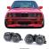 Set faruri BMW seria 3 E30 H1 H1 1987-1993 fumuriu-clar