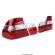 Set stopuri BMW seria 3 E46 1998-2001 Rosu-clar