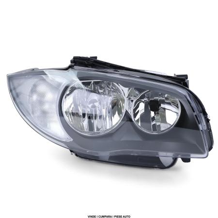 Far BMW seria 1 E81 E82 E87 E88 2004-2012 H7-H7 dreapta fundal negru