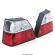 Set stopuri lampa spate VW Golf 2 1983-1991 stanga-dreapta rosu-clar