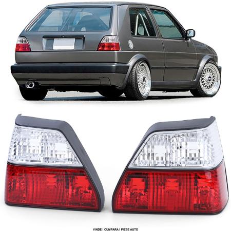 Set stopuri lampa spate VW Golf 2 1983-1991 stanga-dreapta rosu-clar