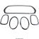 Ornamente Grila Faruri Stopuri Mini Cooper F55 F56 F57 2014- Negru lucios