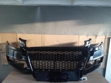 Pachet Bara fata CU GRILE RS LOOK Audi A4 B8 + combi 2007-2012 Negru LZ9Y Metalizat