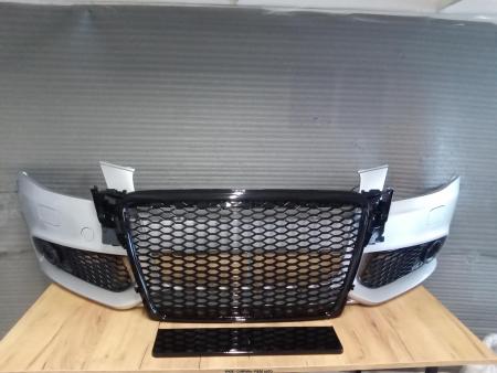 Pachet Bara fata CU GRILE RS LOOK Audi A4 B8 + combi 2007-2012 LY7G Gri