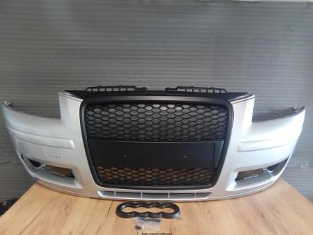 Pachet Bara fata cu Grila tip Fagure Audi A3 2005-2008 Argintiu LY7W LX7W
