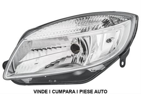 Far halogen fata H4 Skoda Fabia 07-2010 stanga motoras inclus