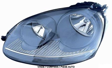 Far halogen VW GOLF 5 + GTI JETTA 3 FUNDAL GRI 2005-2009 STANGA CU MOTORAS