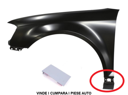 Capac acoperire suruburi Aripa fata Audi A3 2008-2012 STANGA