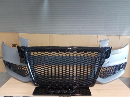 Pachet Bara fata cu senzori +Grile radiator RS LOOK Audi A4 B8 07-2011