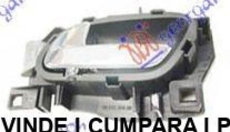 Maner Usa Fata/Spate Cromat Interior Stanga Citroen Berlingo 2015 2016 2017 2018 2019