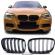 Grile nari duble Bara fata BMW Seria 1 F20 F21 2010-2014 Negru Lucios