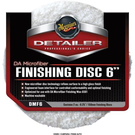 Burete Microfibra Dual Action Meguiars Finishing Disc 150 mm - 2 buc