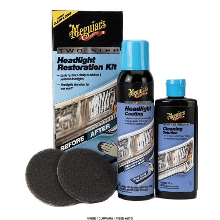 Kit Polish Faruri Meguiars Two Step Headlight Restoration Kit 100ml