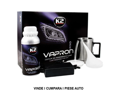 Kit restaurare faruri pe baza de polimer cu cana electrica, 600ml, Vapron D7900 K2